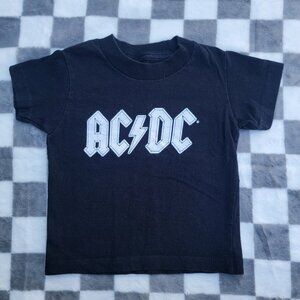 AC/DC Black Cotton Short Sleeve Band Tee Size 3T